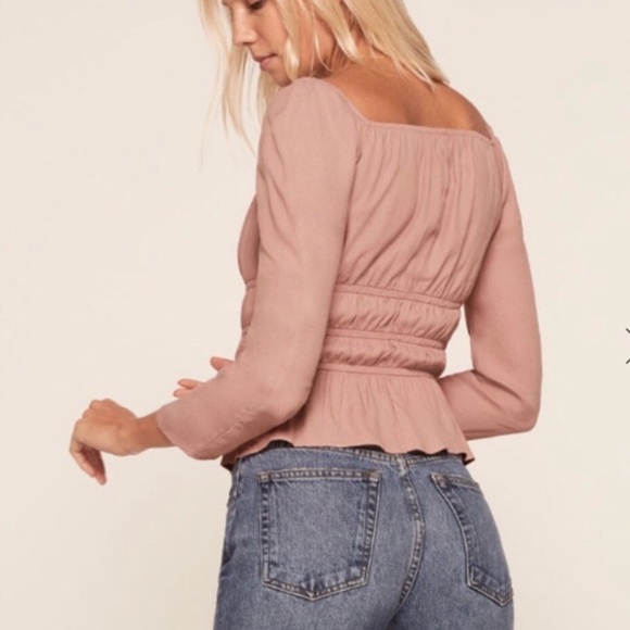 Reformation Laurent Top in blush - Picture 4 of 8